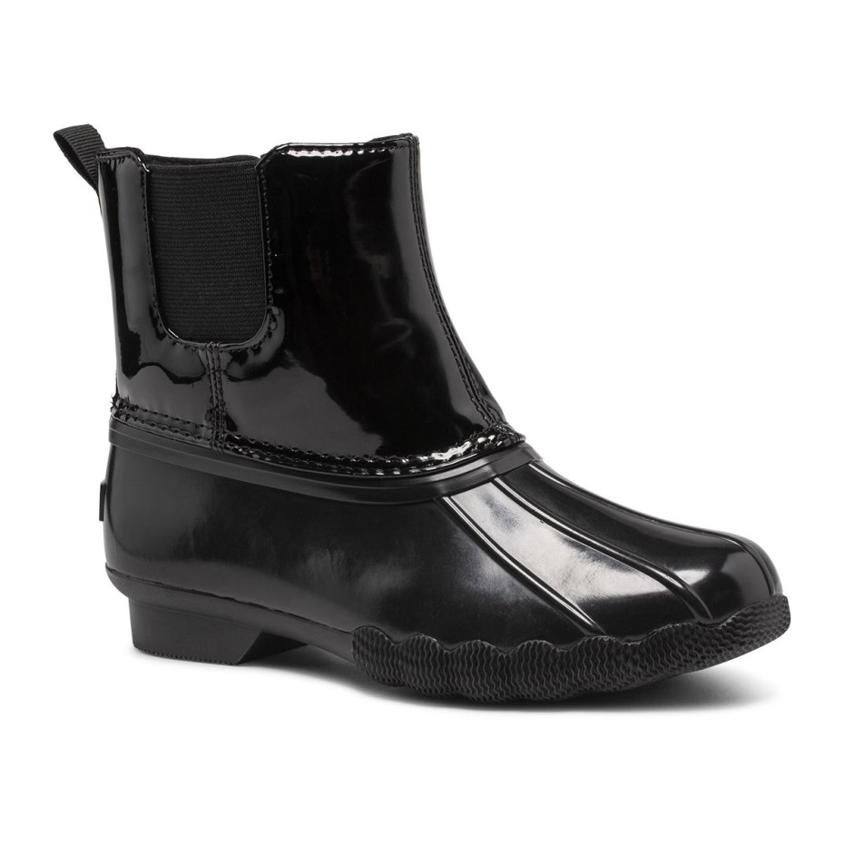 Botas De Agua Salada Chelsea Jr Sperry Negro