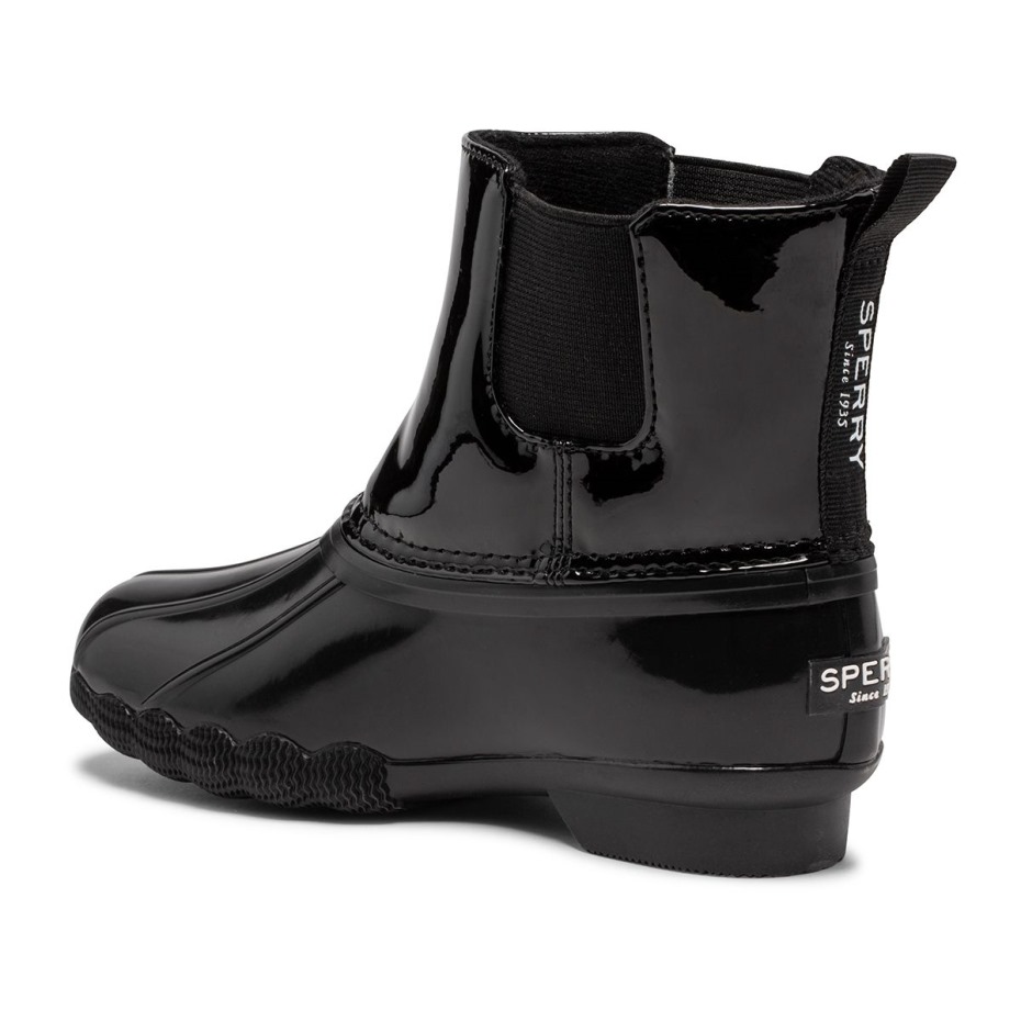 Botas De Agua Salada Chelsea Jr Sperry Negro