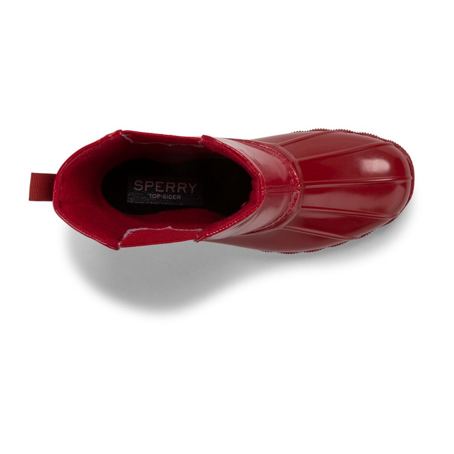 Botas De Agua Salada Chelsea Jr Rojo Sperry