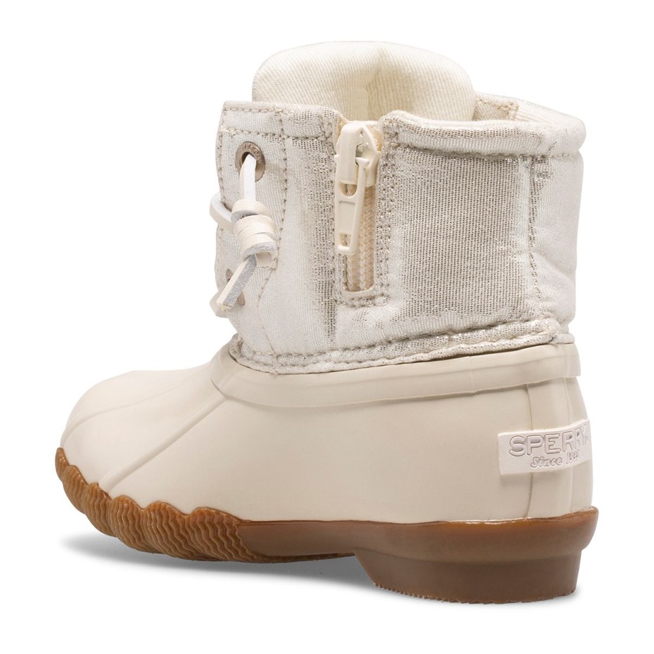 Bota De Pato Metálica De Agua Salada Marfil Sperry