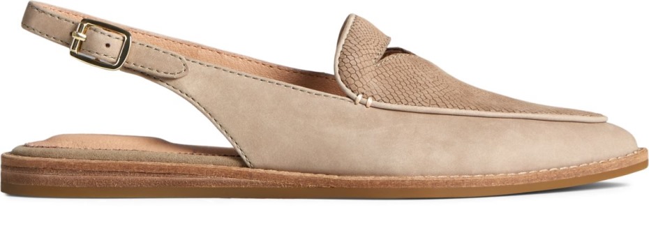 Slingback De Cuero Saybrook Taupe Sperry