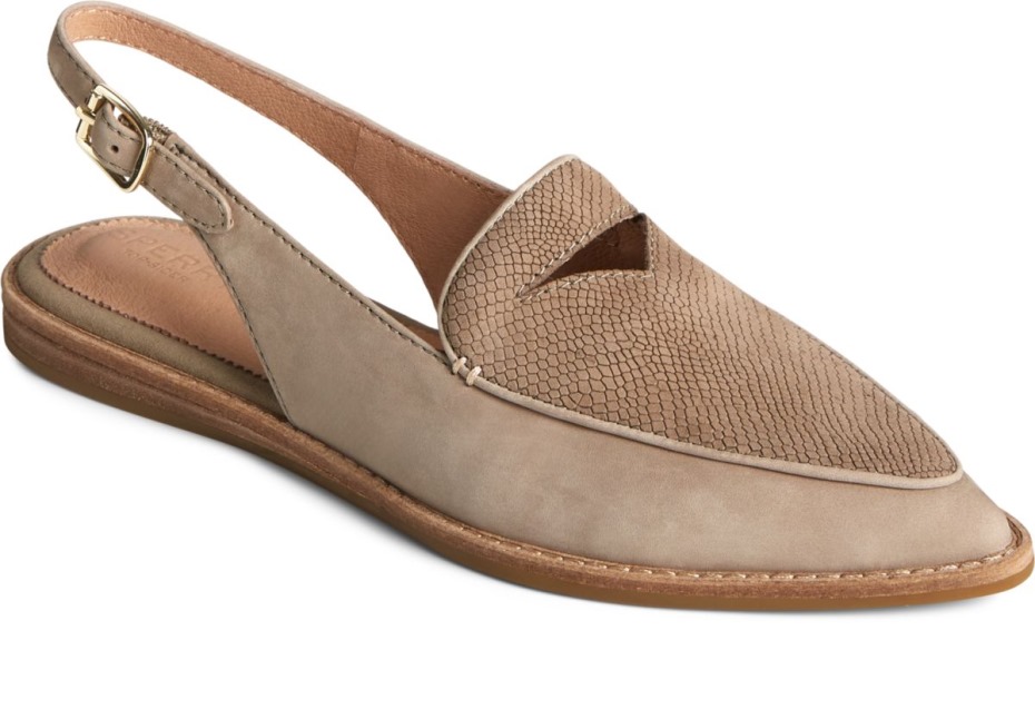 Slingback De Cuero Saybrook Taupe Sperry