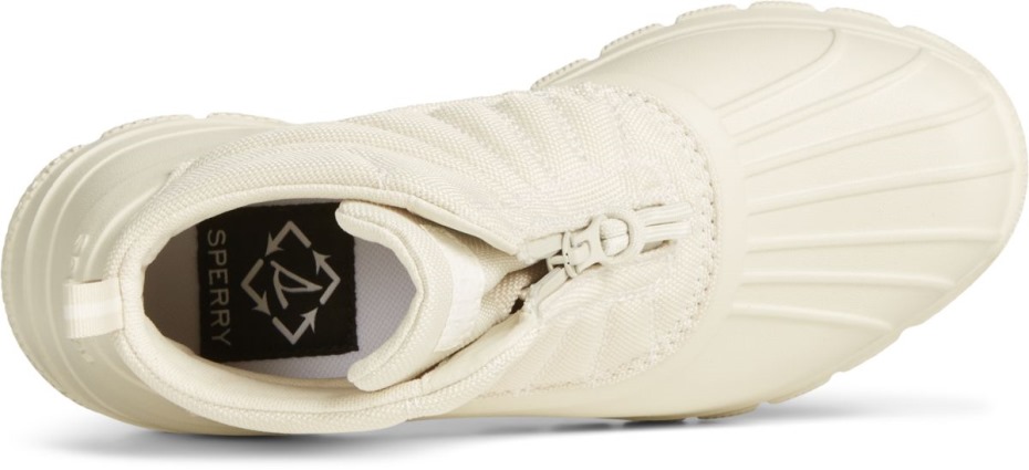 Bota Con Cremallera Y Flotador De Pato Reciclado Marfil Sperry