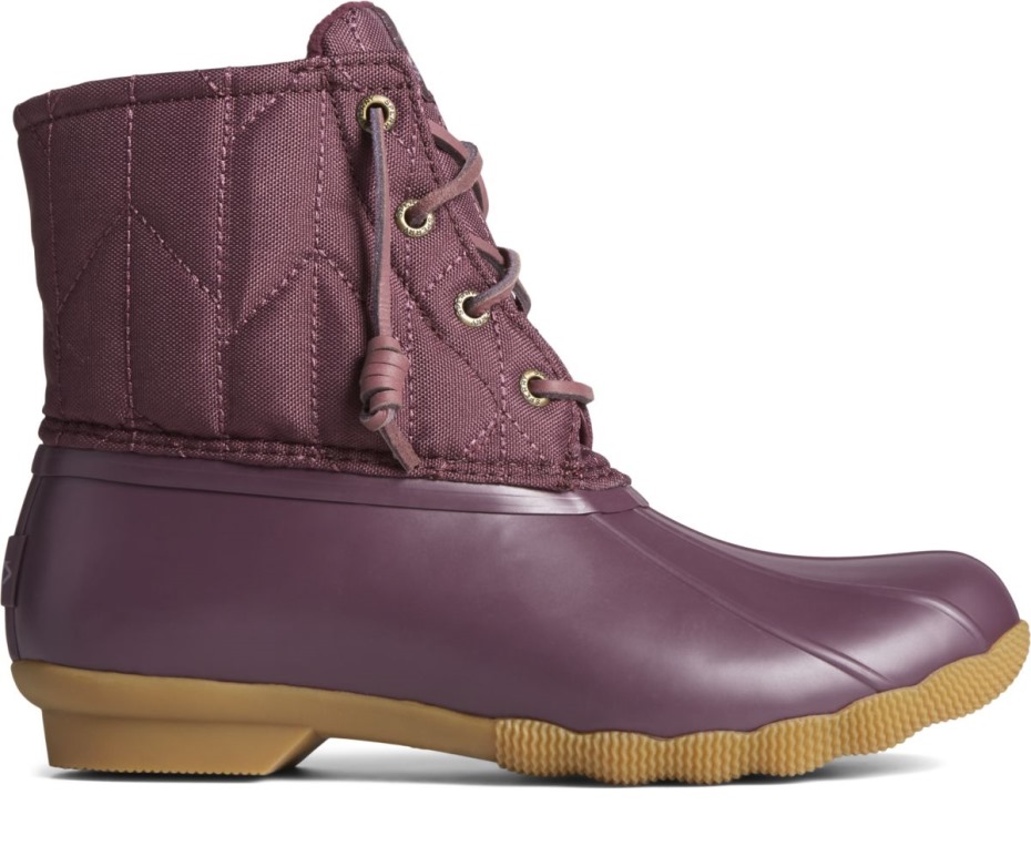 Bota De Pato De Nailon Reciclado Para Agua Salada Púrpura Sperry