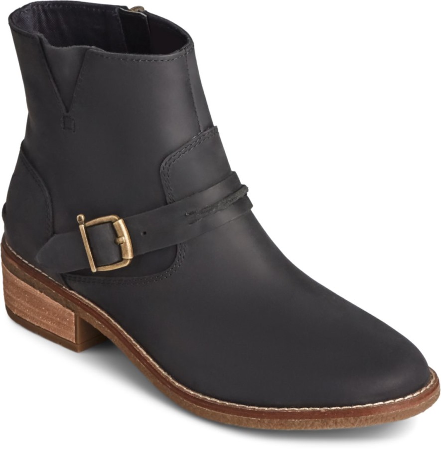Seaport Storm Bota Con Grillete Corto Negro Sperry