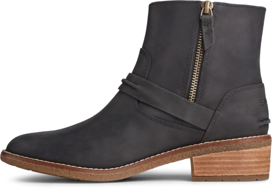 Seaport Storm Bota Con Grillete Corto Negro Sperry