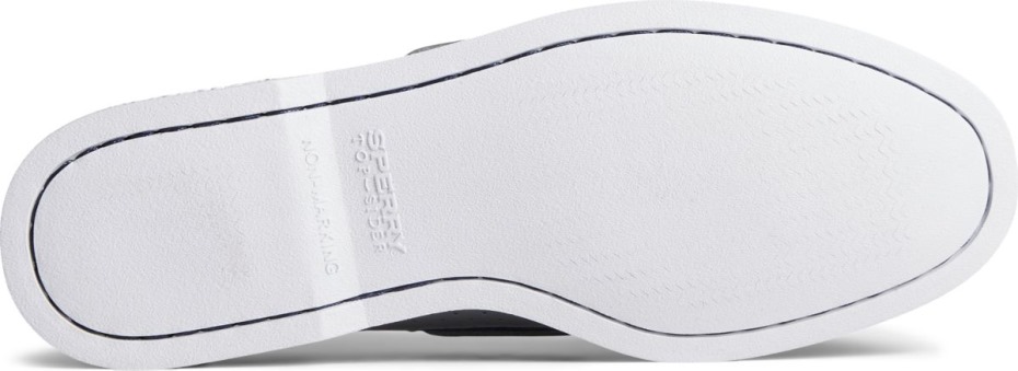 Náutico Perforado Con 2 Ojales Original Auténtico De Sperry Gris