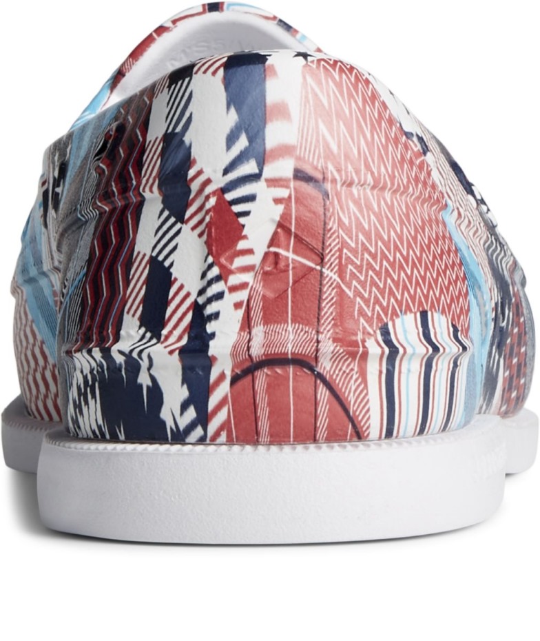 Sperry Auténtico Original Float Americana Madras Barco Zapato Multi