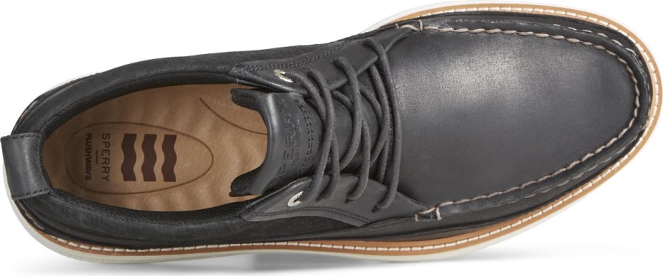 Sperry Auténtico Original Plushwave Lug Chukka Negro