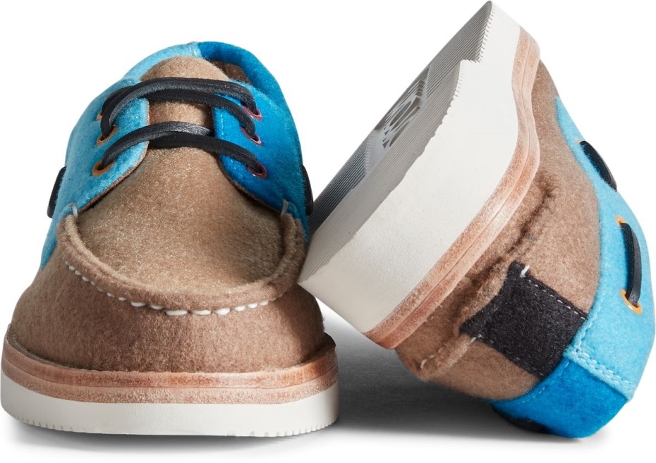 Sperry Cloud Auténtico Original Lug 3-ojales Pett Fieltro Náutico Multi