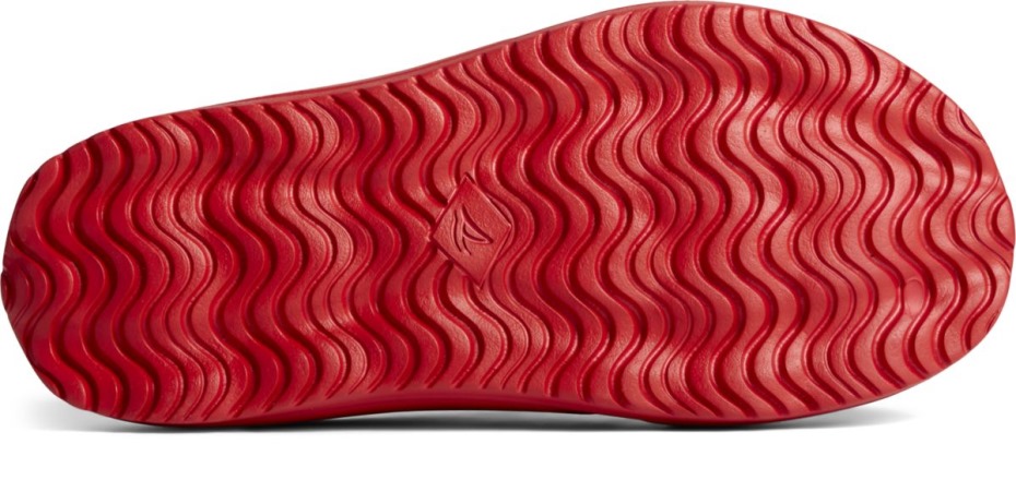Sperry Float Slide Sandalias Con Logo Rojo