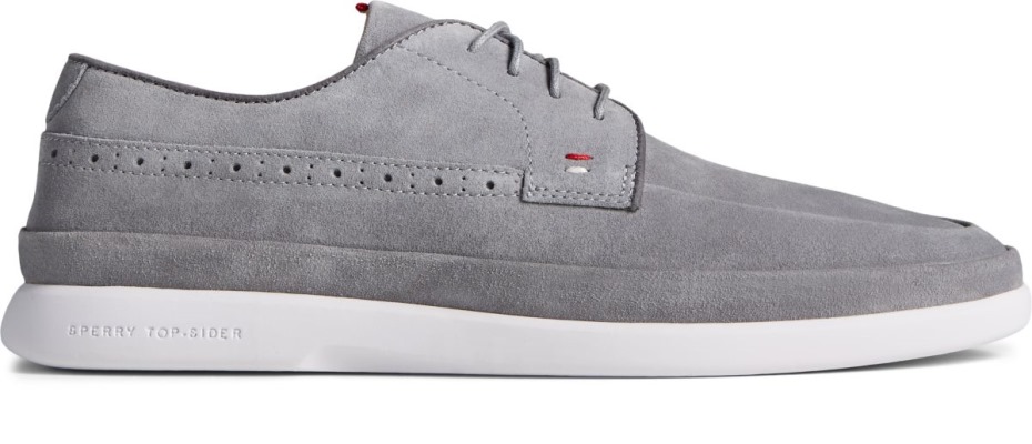 Sperry Gold Cup Cabo Plushwave Ante Gris Oxford De 4 Ojales