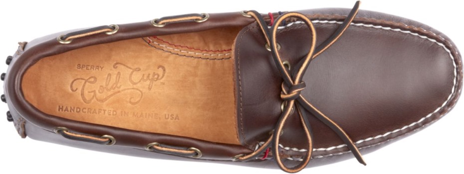 Copa De Oro Sperry Hecha A Mano En Maine Conductor De 1 Ojo Marrón
