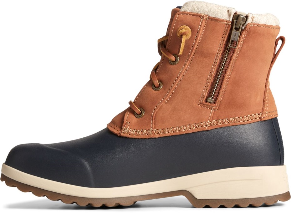 Bota De Nieve Sperry Repeler Marítimo Thinsulate Bronceado Azul Marino