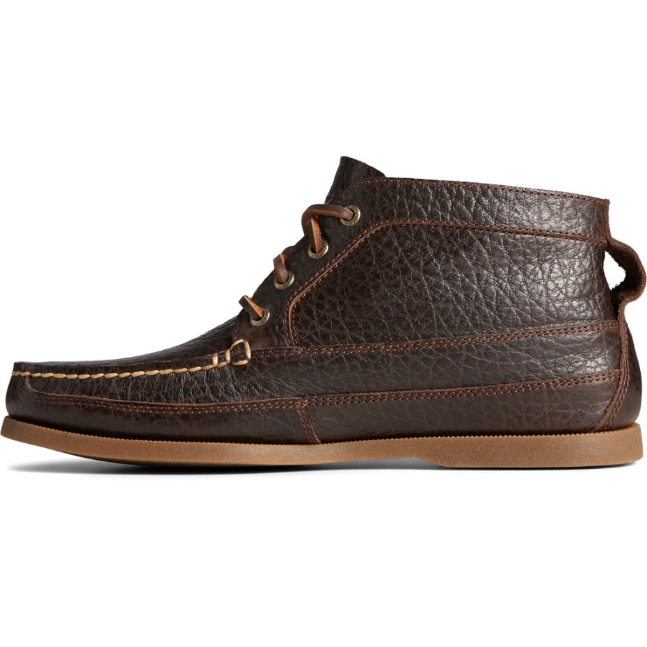 Sperry Hombre Original Auténtico Barco Chukka Caído Botas Marrones