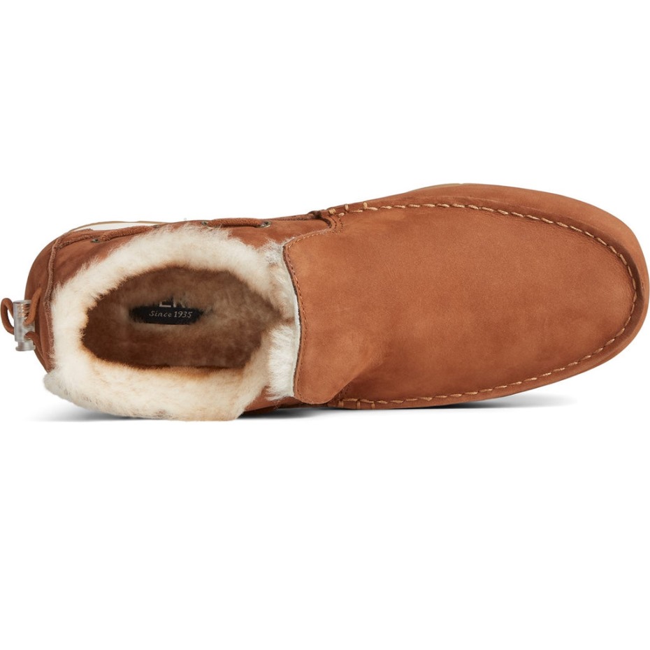 Sperry Hombre Moc-sider Invierno Slip On Zapatos Marrón