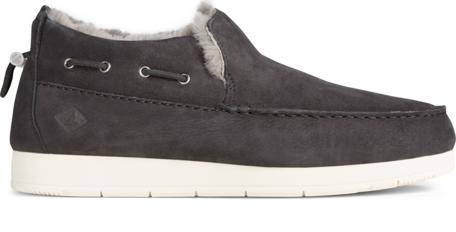 Zapatos Sin Cordones Sperry Moc-sider Premium En Negro