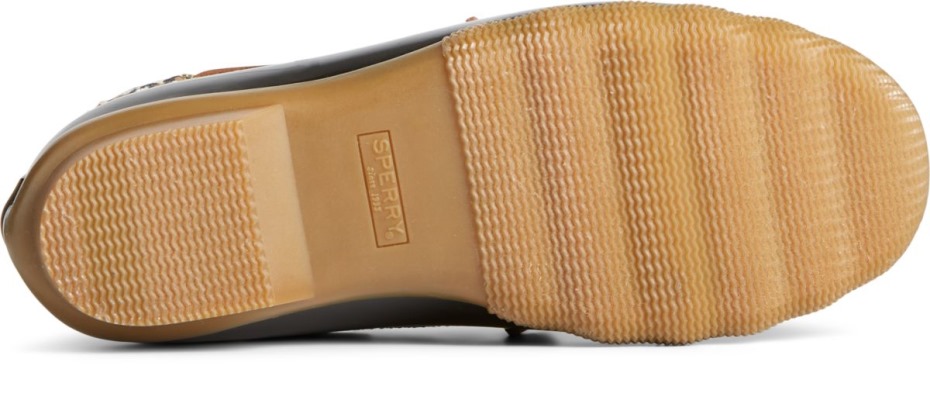 Sperry Saltwater Cheetah Bota De Pato De 1 Ojo Bronceado