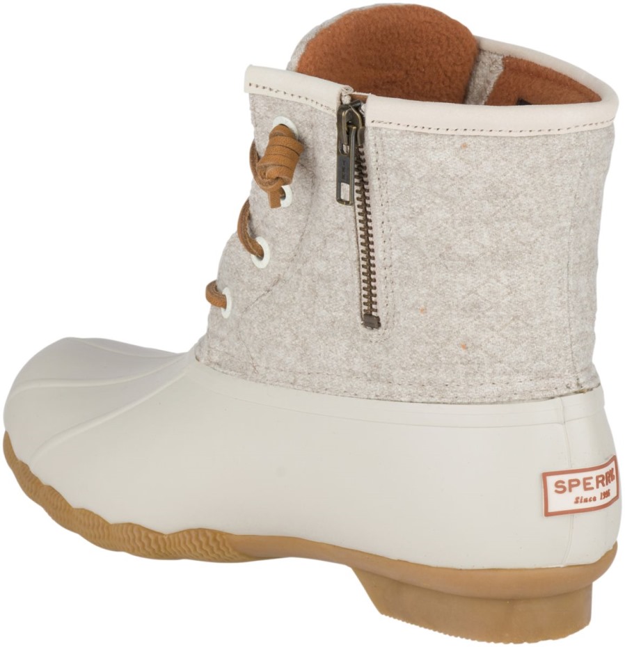 Bota De Pato En Relieve De Lana De Agua Salada Sperry Avena Thinsulate