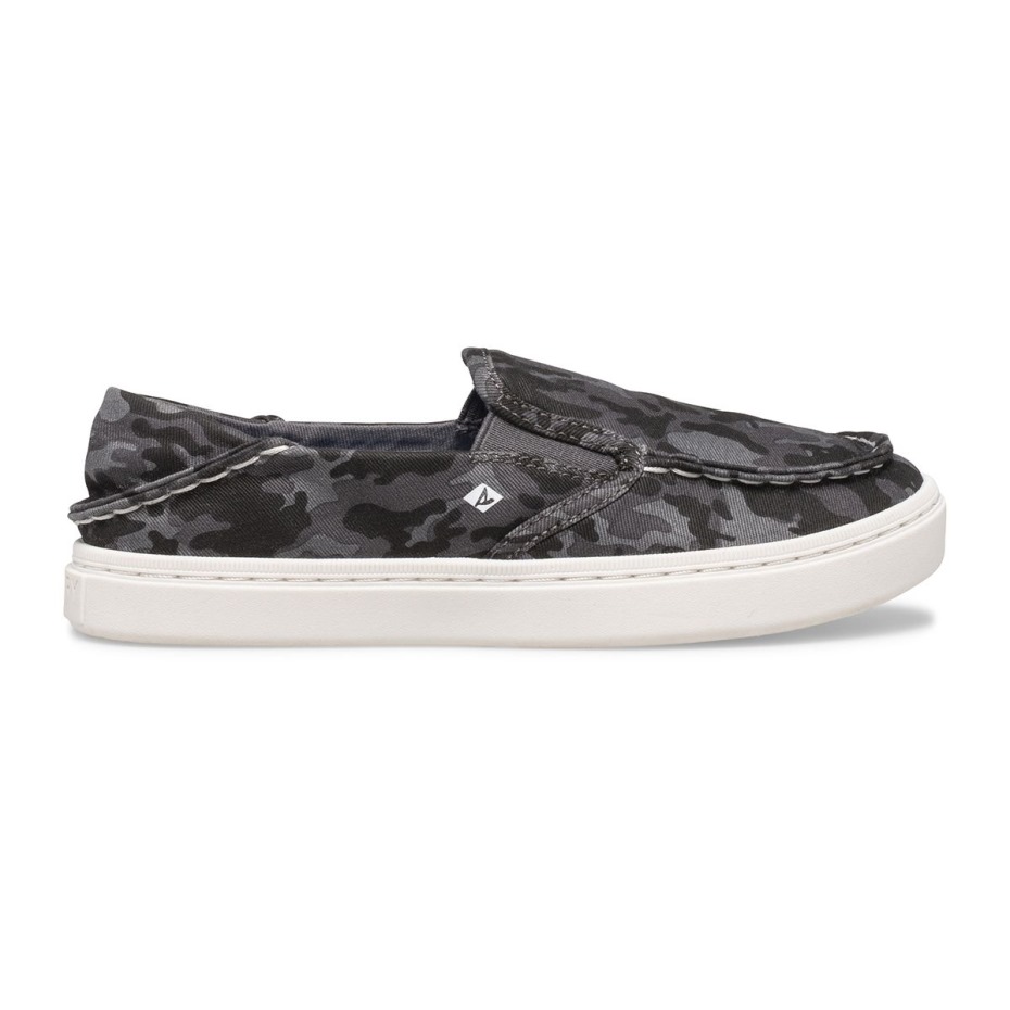 Zapatilla Lavable Sperry Salty Camo Gris