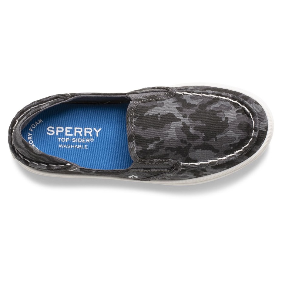 Zapatilla Lavable Sperry Salty Camo Gris