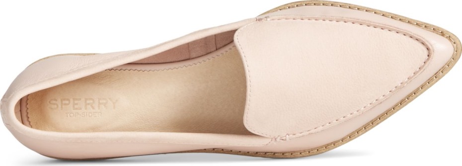 Mocasines Sin Cordones Sperry Saybrook De Cuero Tonal Rosa