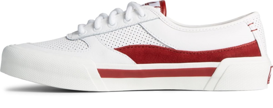 Sperry Soletide Zapatilla Retro Blanco Burdeos