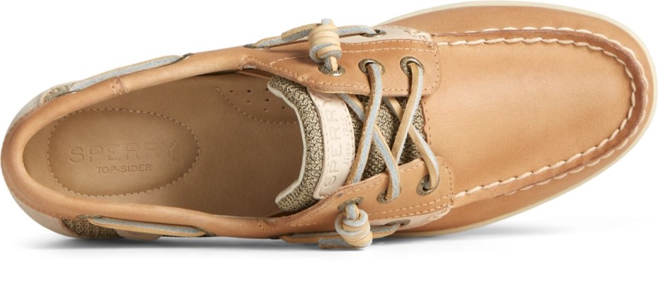 Sperry Pez Cantor Zapato Náutico De Lino