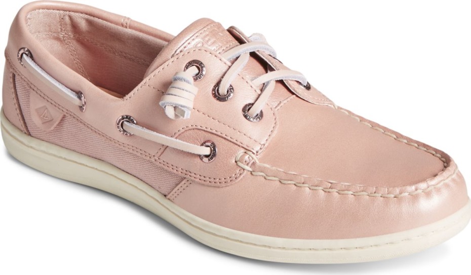 Sperry Pez Cantante Nacarado Zapato De Barco Rosa