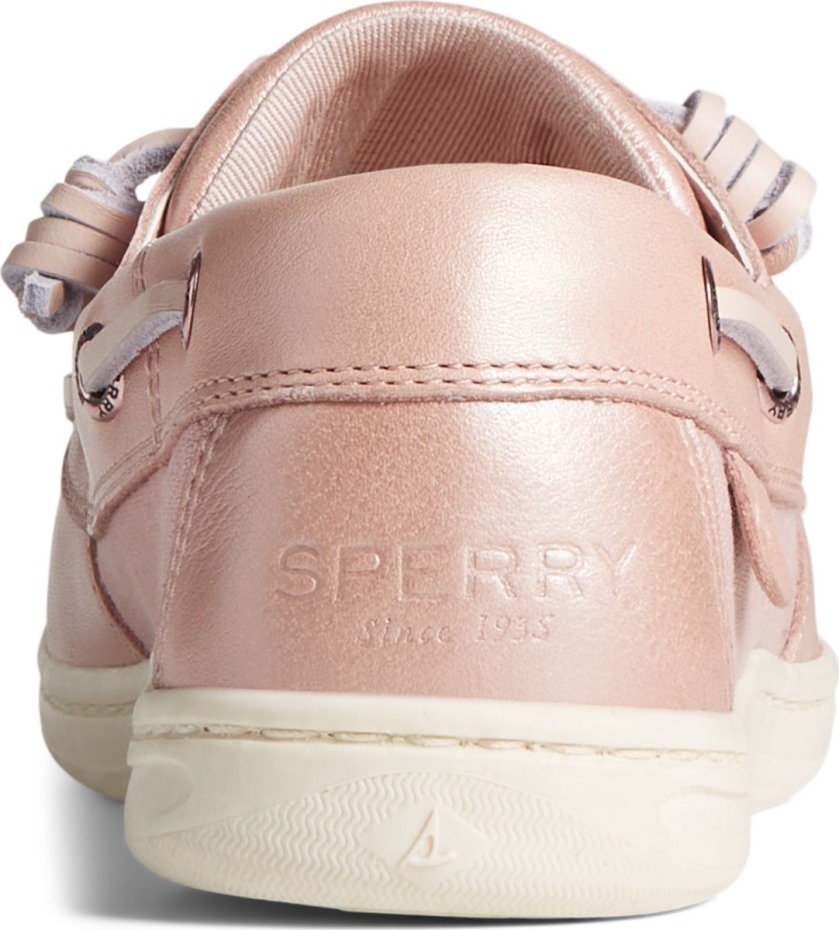 Sperry Pez Cantante Nacarado Zapato De Barco Rosa