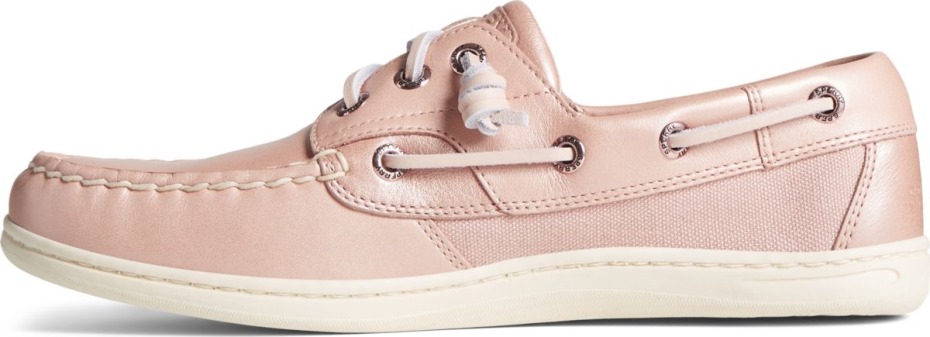 Sperry Pez Cantante Nacarado Zapato De Barco Rosa