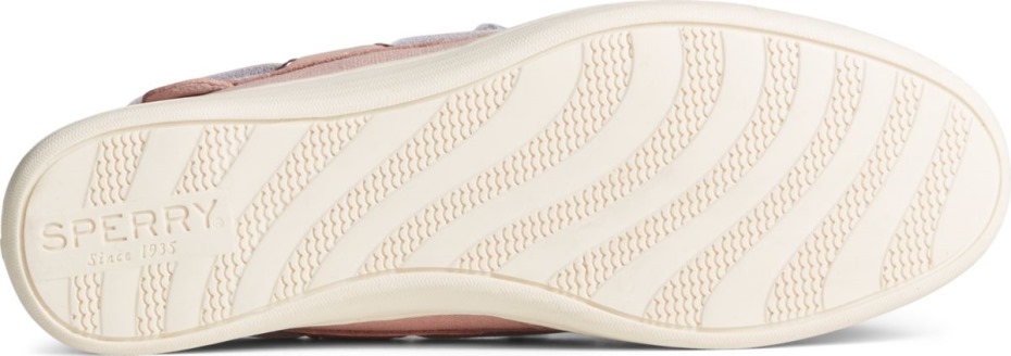 Sperry Pez Cantante Nacarado Zapato De Barco Rosa