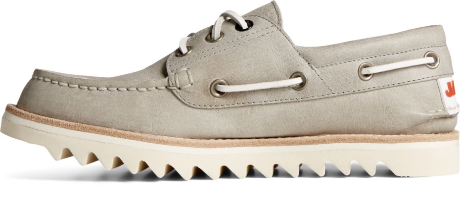 Sperry Sperry X Mandíbulas Auténtico Original Náutico De 3 Ojales Gris