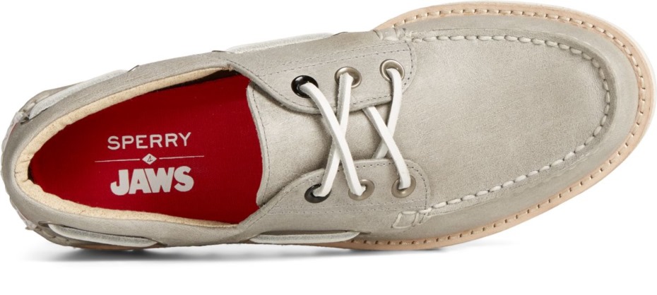 Sperry Sperry X Mandíbulas Auténtico Original Náutico De 3 Ojales Gris