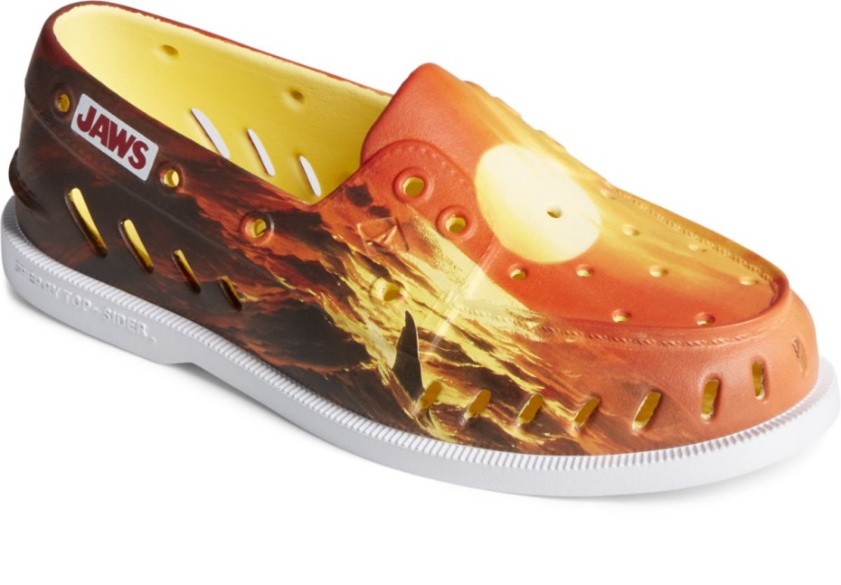 Sperry Sperry X Mandíbulas Zapato Náutico Flotador Original Auténtico Naranja Multi