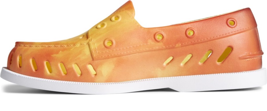 Sperry Sperry X Mandíbulas Zapato Náutico Flotador Original Auténtico Naranja Multi