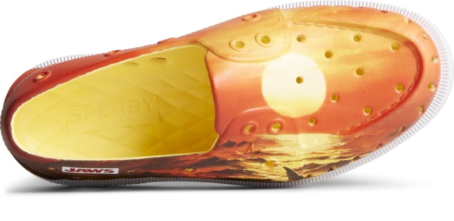 Sperry Sperry X Mandíbulas Zapato Náutico Flotador Original Auténtico Naranja Multi