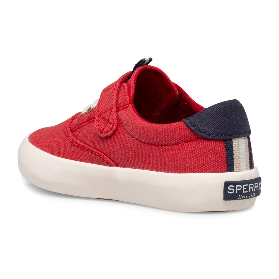 Sperry Spinnaker Lavable Júnior Sneaker Rojo