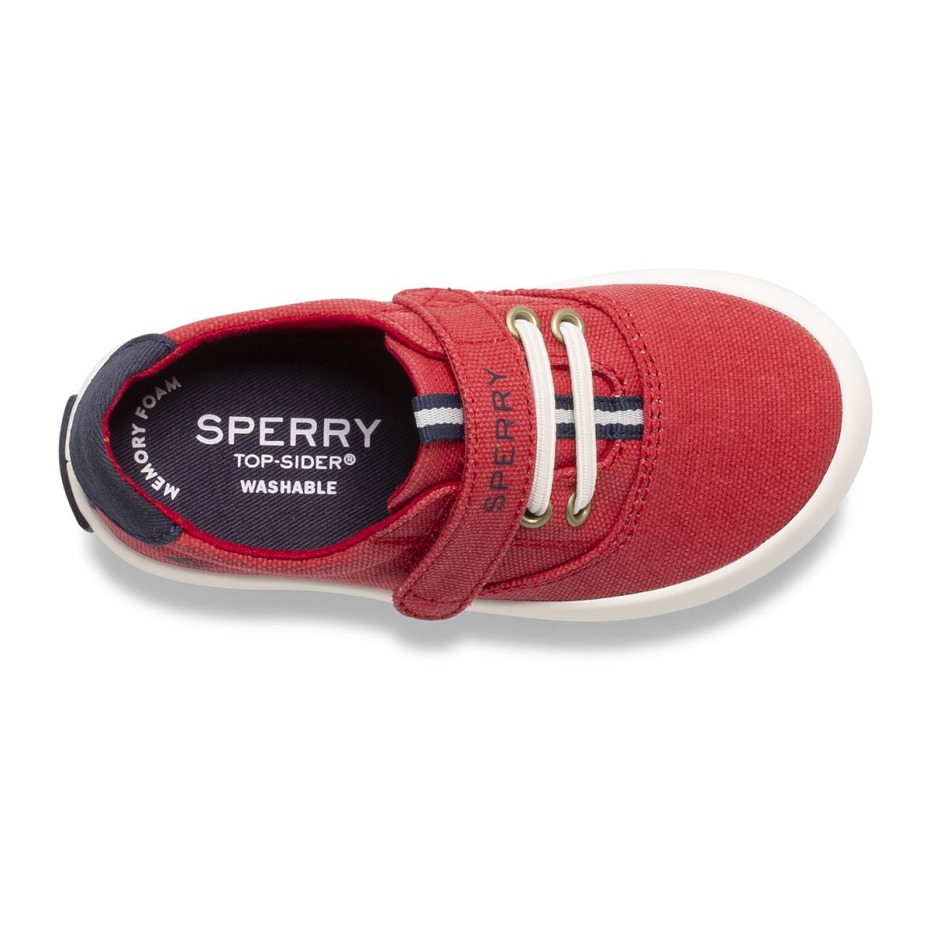 Sperry Spinnaker Lavable Júnior Sneaker Rojo