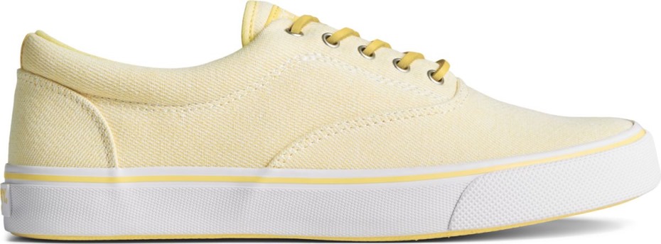 Zapatillas Sperry Striper Ii Cvo De Sarga Lavada Amarillo