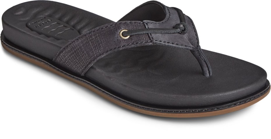 Chanclas Sperry Waveside Plushwave Negras