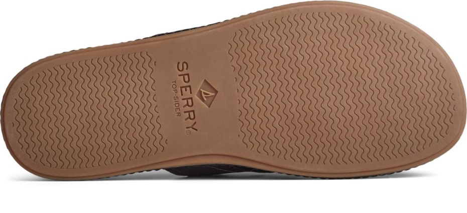 Chanclas Sperry Waveside Plushwave Negras