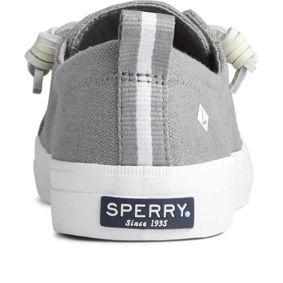 Sperry Crest Vibe - Zapato De Lino Para Mujer, Color Gris