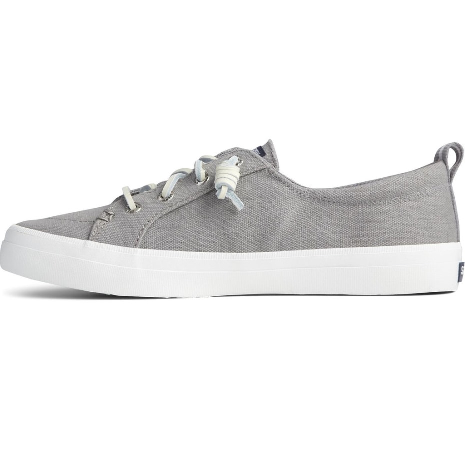 Sperry Crest Vibe - Zapato De Lino Para Mujer, Color Gris