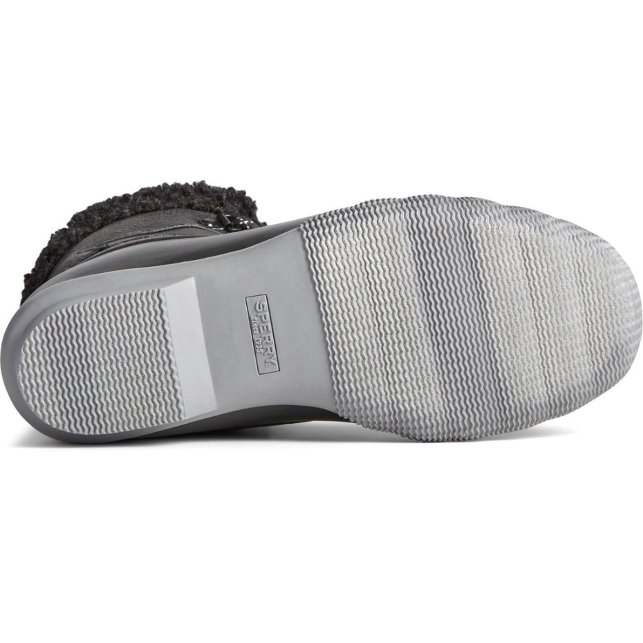 Sperry Saltwater Alpine - Botines Para Mujer, Color Negro