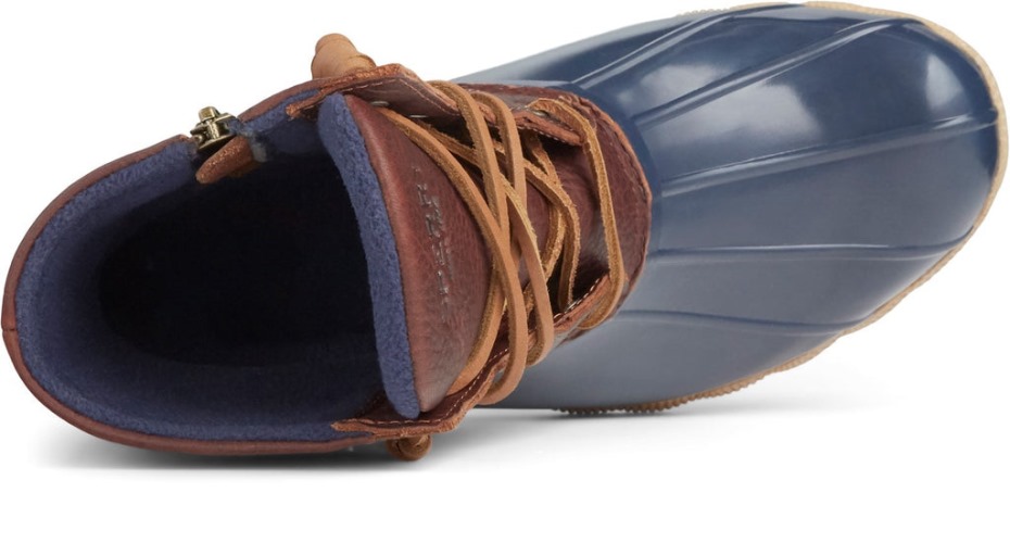 Sperry Saltwater Duck - Botas Meteorológicas Para Mujer, Color Azul Marino