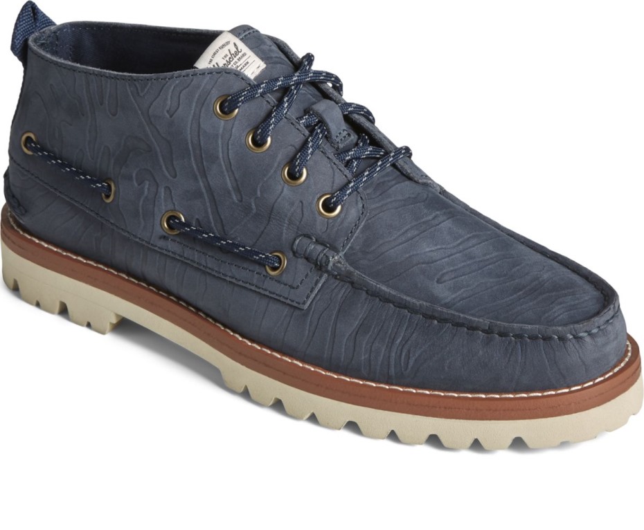 Sperry X Herschel Auténtico Original Vibram Chukka Sperry Azul Marino