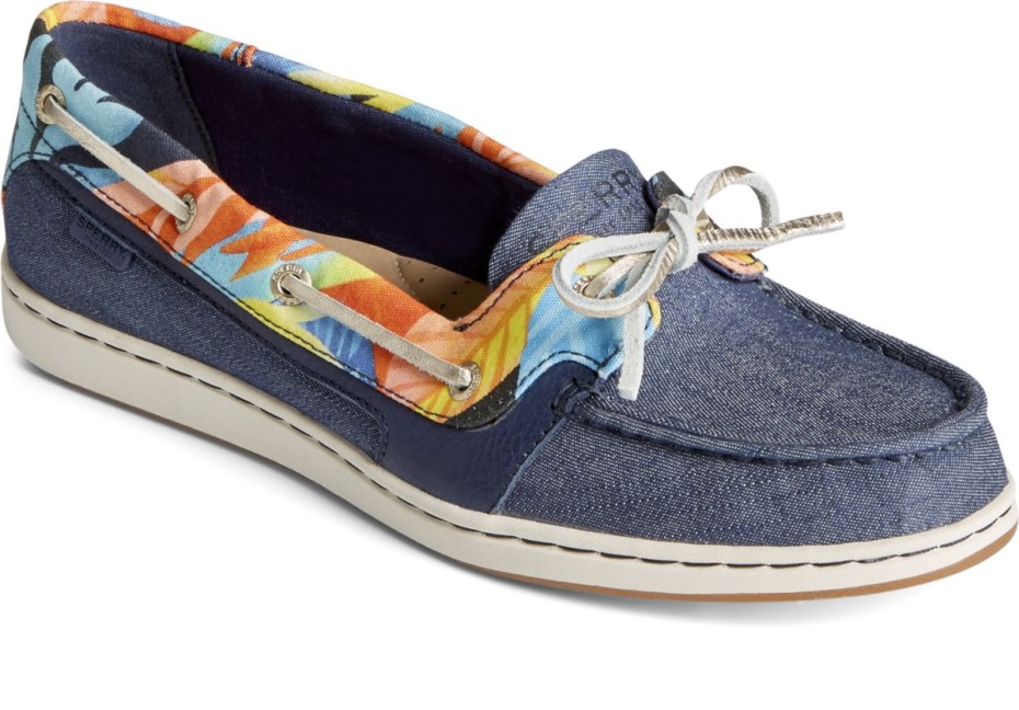 Náutico Floral Coral Estrella De Mar Azul Marino Multi Sperry