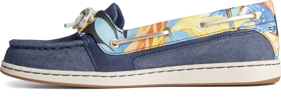 Náutico Floral Coral Estrella De Mar Azul Marino Multi Sperry