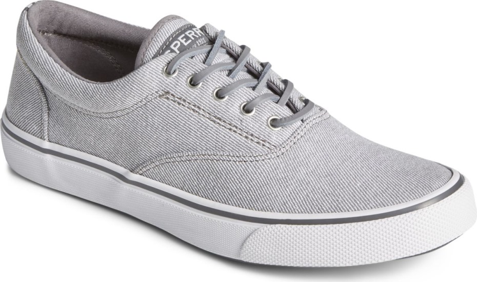 Zapatilla De Deporte De Sarga Lavada Cvo Striper Ii Gris Sperry